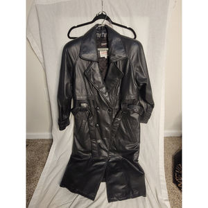 Pelle Studio 1993 Black Leather Car Coat (Tag Small, Receipt Medium) Braefair NY